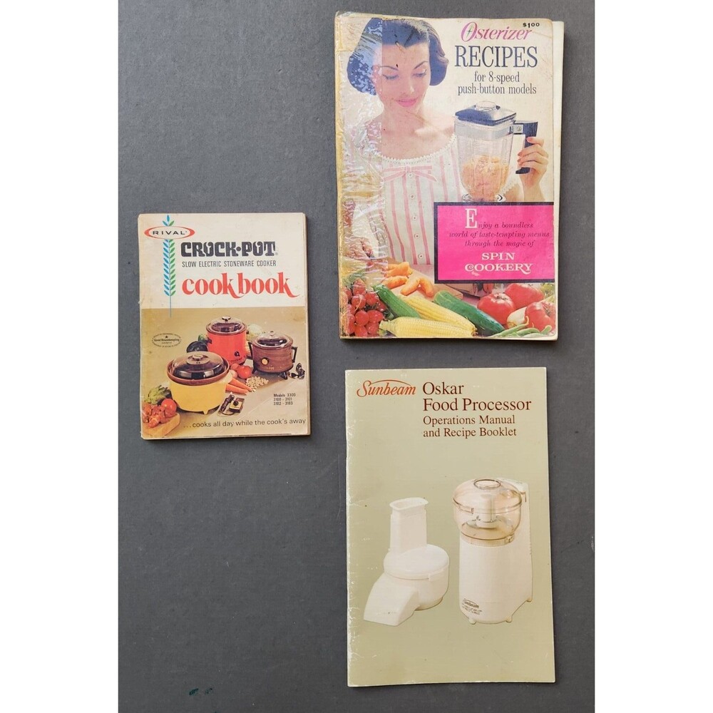Osterizer Blender Recipes Rival Crock-Pot Cookbook Oskar Food Processor Manual